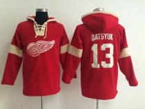 Detroit Red Wings -13 Pavel Datsyuk Red Pullover NHL Hoodie