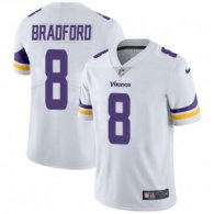 Nike Vikings -8 Sam Bradford White Stitched NFL Vapor Untouchable Limited Jersey