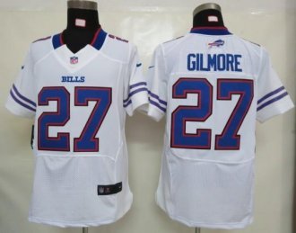 Nike Bills -27 Stephon Gilmore White Stitched NFL Elite Jersey