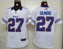 Nike Bills -27 Stephon Gilmore White Stitched NFL Elite Jersey