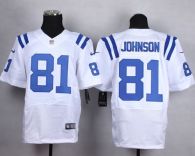 Nike Indianapolis Colts #81 Andre Johnson White Men's Stitched NFL Elite Jersey