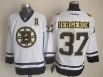 Boston Bruins -37 Patrice Bergeron White Fashion Stitched NHL Jersey