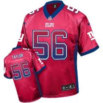 Nike New York Giants #56 Lawrence Taylor Red Alternate Men's Stitched NFL Elite Drift Fashion Jersey