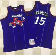 Mitchell And Ness Toronto Raptors -15 Vince Carter Purple Throwback Stitched NBA Jersey