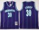 Mitchell And Ness Charlotte Hornets -30 Dell Curry Purple Throwback Stitched NBA Jersey