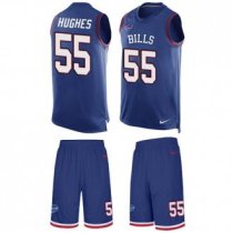 Bills #55 Jerry Hughes Royal Blue Team Color Stitched NFL Limited Tank Top Suit Jersey