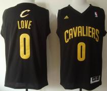 Cleveland Cavaliers -0 Kevin Love Black Fashion Stitched NBA Jersey