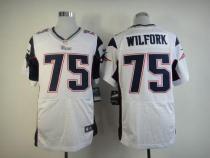 Nike New England Patriots -75 Vince Wilfork White Mens Stitched NFL Elite Jersey