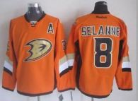 Anaheim Ducks -8 Teemu Selanne Orange 2014 Stadium Series Stitched NHL Jersey