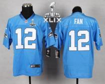 Nike Seattle Seahawks #12 Fan Light Blue Super Bowl XLIX Men's Stitched NFL Elite Jersey