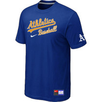 Oakland Athletics Blue Nike Short Sleeve Practice T-Shirt