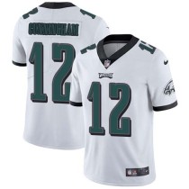 Nike Eagles -12 Randall Cunningham White Stitched NFL Vapor Untouchable Limited Jersey