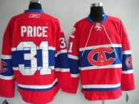 Montreal Canadiens -31 Carey Price Stitched Red New CA NHL Jersey