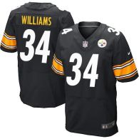 Nike Pittsburgh Steelers #34 De'Angelo Williams Black Team Color Men's Stitched NFL Elite Jersey
