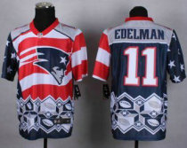 Nike New England Patriots -11 Julian Edelman Navy Blue NFL Elite Noble Fashion Jersey