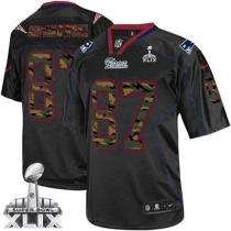 Nike New England Patriots -87 Rob Gronkowski Black Super Bowl XLIX Mens Stitched NFL Elite Camo Fash