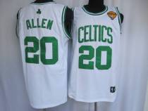 Boston Celtics -20 Ray Allen Stitched White Final Patch NBA Jersey