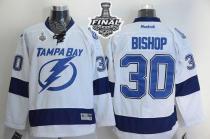 Tampa Bay Lightning -30 Ben Bishop White 2015 Stanley Cup Stitched NHL Jersey