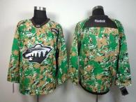 Minnesota Wild Blank Camo Veterans Day Practice Stitched NHL Jersey