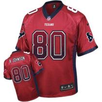 Nike Houston Texans -80 Andre Johnson Red Alternate Mens Stitched NFL Elite Drift Fashion Jersey