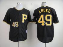 Pittsburgh Pirates #49 Jeff Locke Black Cool Base Stitched MLB Jersey