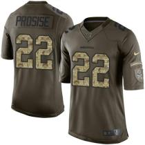 Nike Seahawks -22 CJ Prosise Green Stitched NFL Limited Salute to Service Jersey