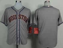 Houston Astros Blank Grey Cool Base Stitched MLB Jersey