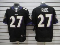 Nike Ravens -27 Ray Rice Black Alternate Stitched NFL Elite Jersey