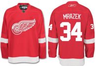Detroit Red Wings -34 Petr Mrazek Red Stitched NHL Jersey