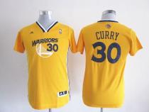 Golden State Warriors #30 Stephen Curry Gold Alternate Stitched Youth NBA Jersey