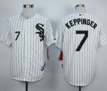 Chicago White sox -7 Jeff Keppinger White Cool Base Stitched MLB Jersey