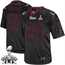 Nike New England Patriots -24 Darrelle Revis Lights Out Black Super Bowl XLIX Mens Stitched NFL Elit