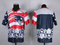 Nike New England Patriots Blank Navy Blue NFL Elite Noble Fashion Jersey