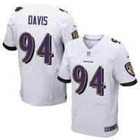 Nike Baltimore ravens -94 Carl Davis White Stitched NFL New Elite Jersey