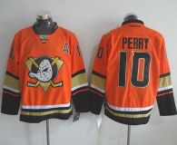 Anaheim Ducks -10 Corey Perry Orange Alternate Stitched NHL Jersey
