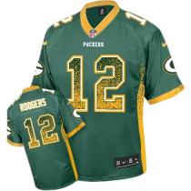 Nike Green Bay Packers #12 Aaron Rodgers Green Team Color Men's Stitched NFL Elite Drift Fashion Jer