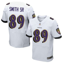Nike Baltimore Ravens -89 Steve Smith White NFL Elite Jersey(2014 New)