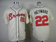 Atlanta Braves #22 Jason Heyward Cream Alternate Cool Base Stitched MLB Jersey