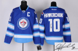 Autographed Winnipeg Jets -10 Dale Hawerchuk Stitched Blue 2011 Style NHL Jersey