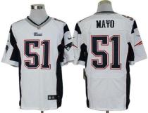 Nike New England Patriots -51 Jerod Mayo White Mens Stitched NFL Elite Jersey