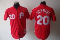 Mitchell And Ness Philadelphia Phillies #20 Mike Schmidt Red Stitched MLB Jersey