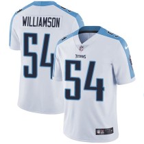 Nike Titans -54 Avery Williamson White Stitched NFL Vapor Untouchable Limited Jersey