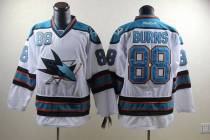 San Jose Sharks -88 Brent Burns White Stitched NHL Jersey