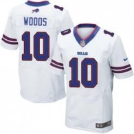 Nike Bills -10 Robert Woods White Stitched NFL New Elite Jersey