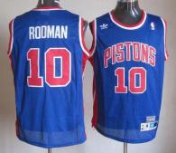 Throwback Detroit Pistons -10 Richard Rodman Blue Stitched NBA Jersey
