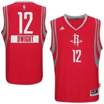 Houston Rockets -12 Dwight Howard Red 2014-15 Christmas Day Stitched NBA Jersey