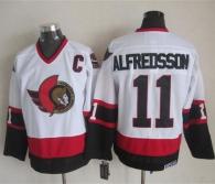 Ottawa Senators -11 Daniel Alfredsson White CCM Throwback Stitched NHL Jersey