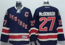 New York Rangers -27 Ryan McDonagh Navy Blue Stitched NHL Jersey