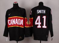 Olympic 2014 CA 41 Mike Smith Black Stitched NHL Jersey