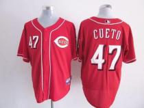 Cincinnati Reds -47 Johnny Cueto Red Cool Base Stitched MLB Jersey